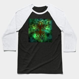 Yggdrasil with Triquetra Baseball T-Shirt